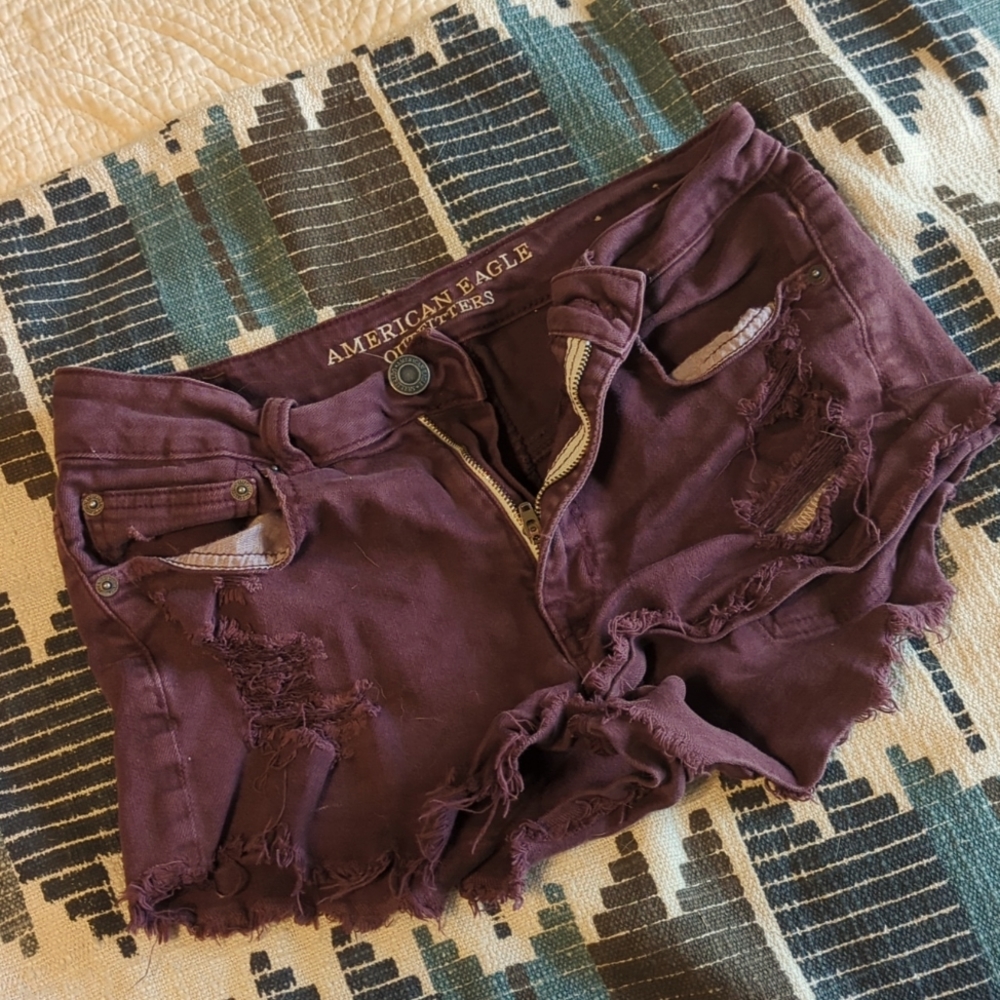 American Eagle Low Rise Jean Shorts